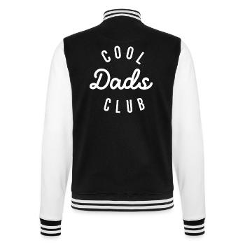 Cool Dads Club Family Matching Funny Father's Day - College Sweat Jacket - black/white - Back - Marisol (170cm)