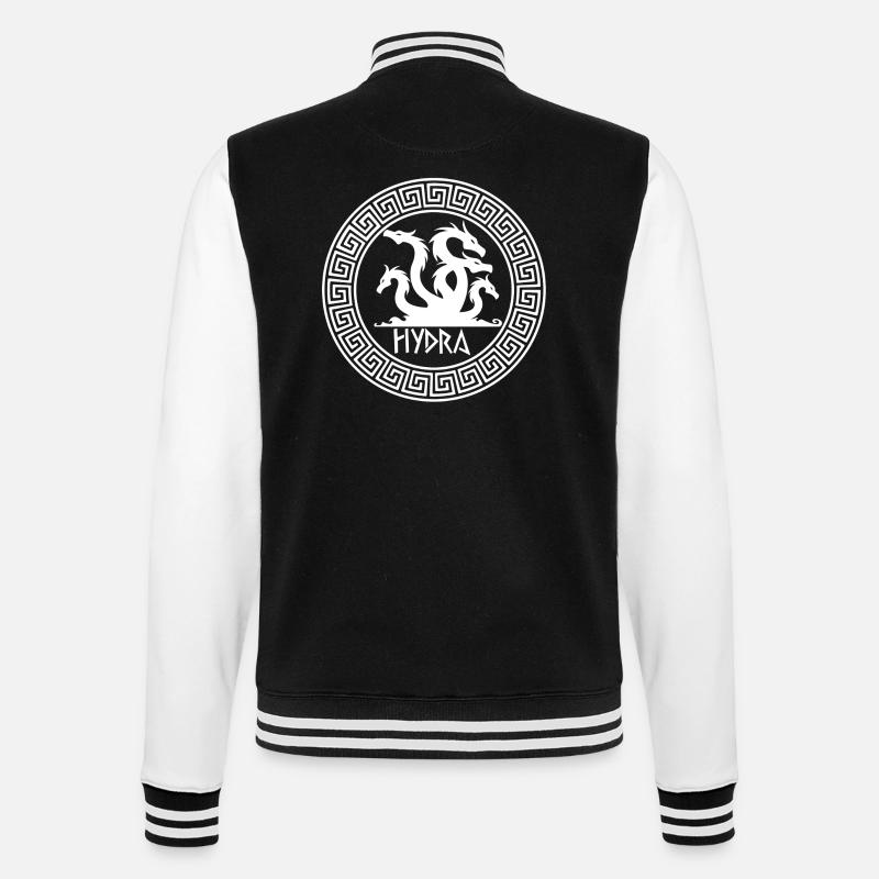 Symbole de l'hydre blanche - Veste Teddy - noir/blanc