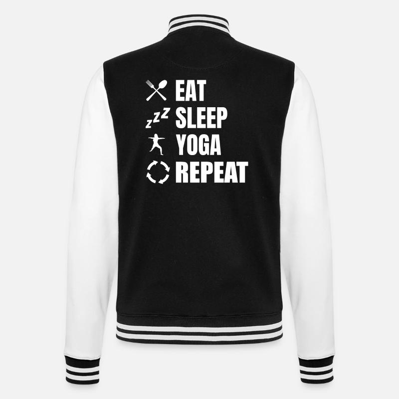 Manger dormir Yoga Répéter - Veste Teddy - noir/blanc
