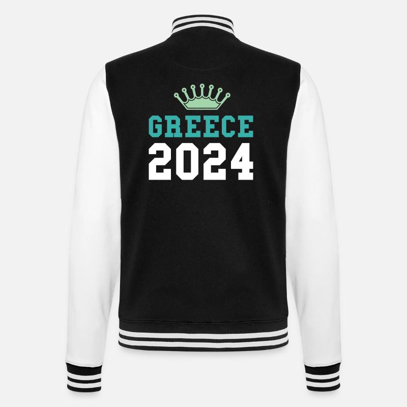 Grèce 2024 Krona - Veste Teddy - noir/blanc