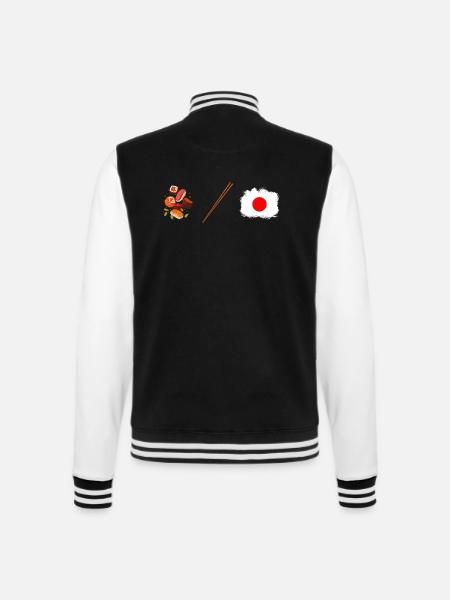 Sushi-Freunde Japan Maki Sushi Sushiya - College-Sweatjacke - Schwarz/Weiß