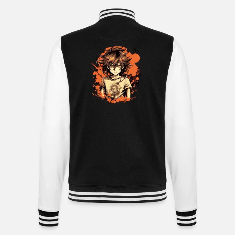 Garçon d’anime - Veste Teddy - noir/blanc