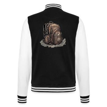 Backpack / Outdoor / Travel / Adventure / Hiking - College Sweat Jacket - black/white - Back - Marisol (170cm)