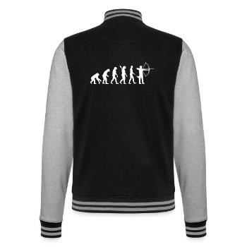 Archery Evolution WH - College-Sweatjacke - Schwarz/Grau meliert - Hinten - Marisol (170cm)