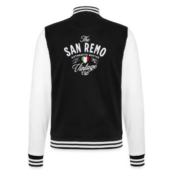 San Remo vintage club - Veste Teddy - noir/blanc - Dos - Marisol (170cm)