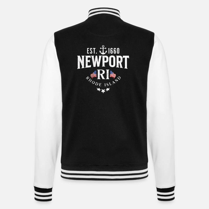 Newport Rhode island - Veste Teddy - noir/blanc