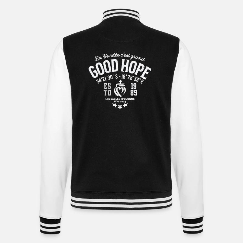 Vendée Good Hope Cape 2024 - College-Sweatjacke - Schwarz/Weiß