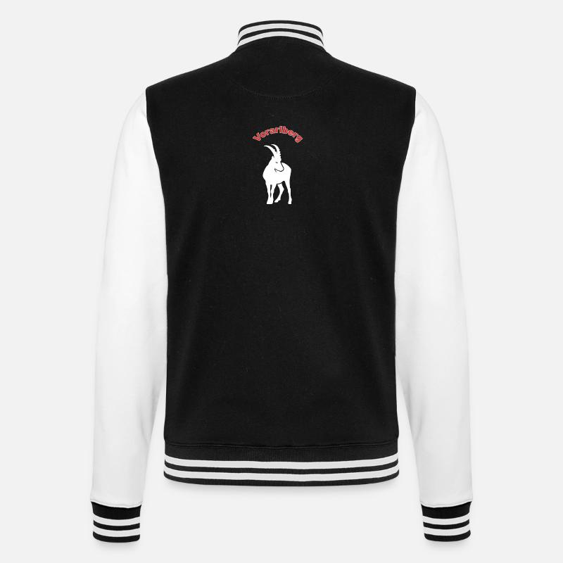 Vorarlberg - College-Sweatjacke - Schwarz/Weiß