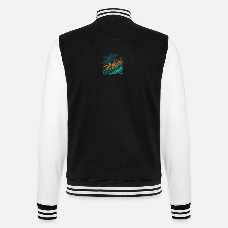 Palm Tree Logo - College-Sweatjacke - Schwarz/Weiß