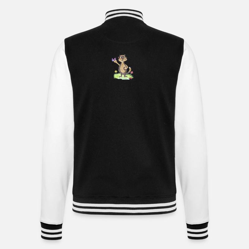 Otter Max - Veste Teddy - noir/blanc