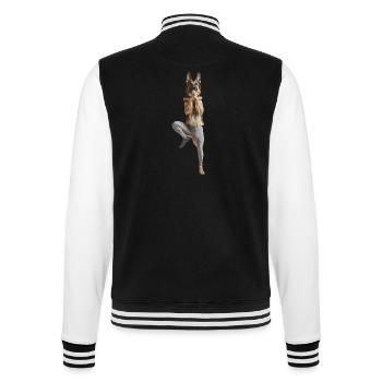 Deutscher Schäferhund - College-Sweatjacke - Schwarz/Weiß - Hinten - Marisol (170cm)