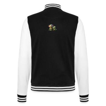 2 amis dinosaures adaptés aux enfants - Veste Teddy - noir/blanc - Dos - Marisol (170cm)