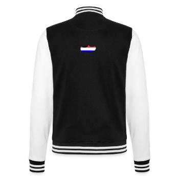 Holland Amsterdam Clog koninginnedag - College Sweat Jacket - black/white - Back - Marisol (170cm)