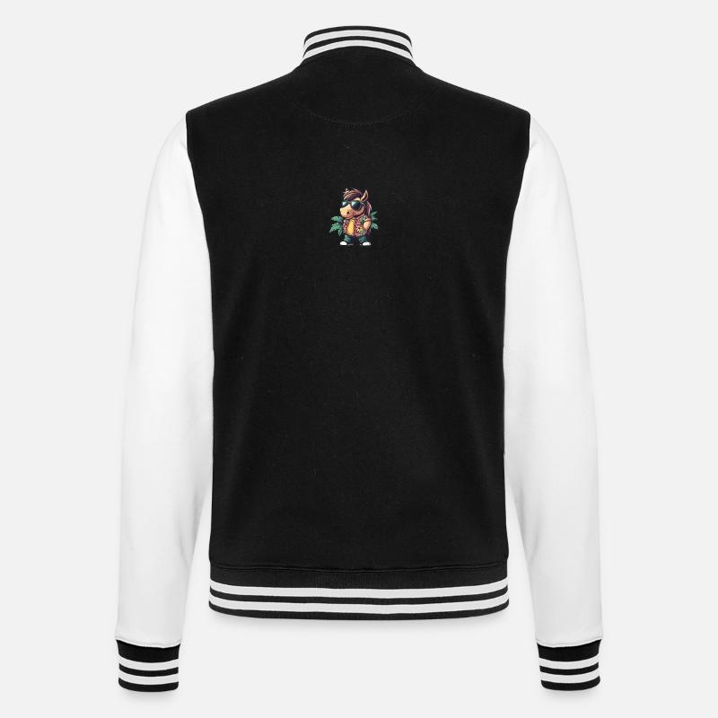 Cheval Cool Été - Veste Teddy - noir/blanc