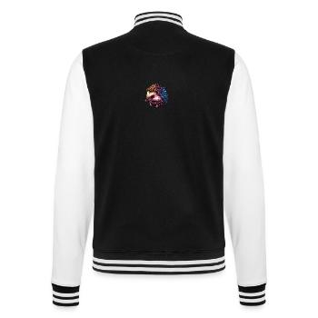 Hedgehog Colorful - College Sweat Jacket - black/white - Back - Marisol (170cm)