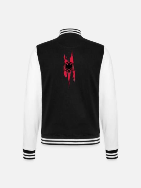 Conception de l’albanaise - Veste Teddy - noir/blanc