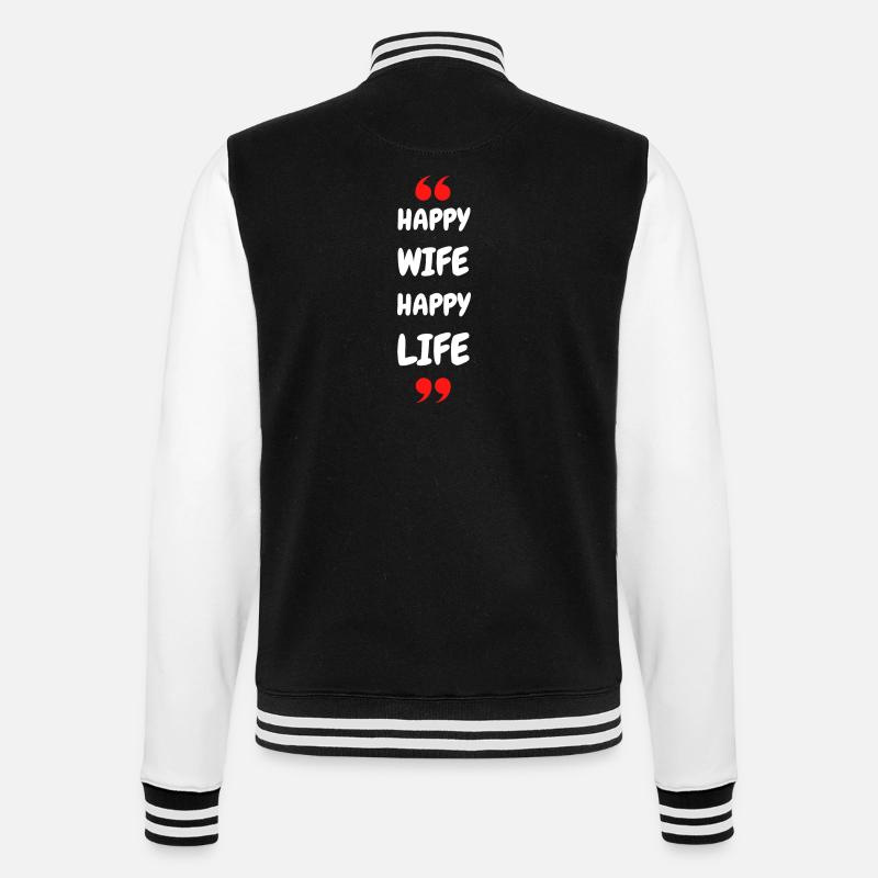 Femme Heureuse Vie Heureuse - Veste Teddy - noir/blanc