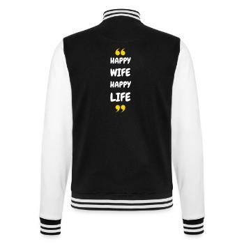 Femme Heureuse Vie Heureuse - Veste Teddy - noir/blanc - Dos - Marisol (170cm)