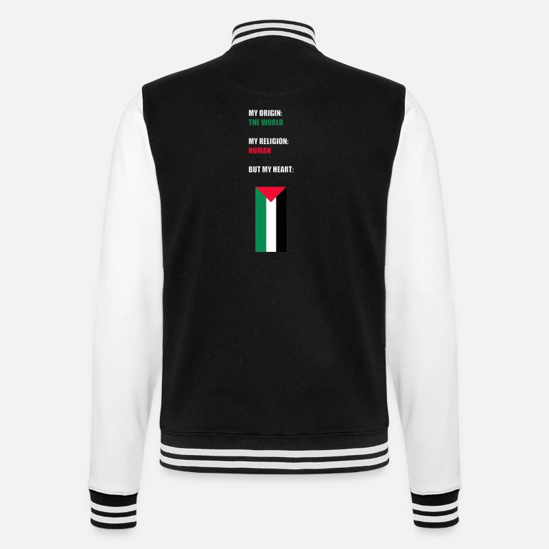 ERDLING - College-Sweatjacke - Schwarz/Weiß