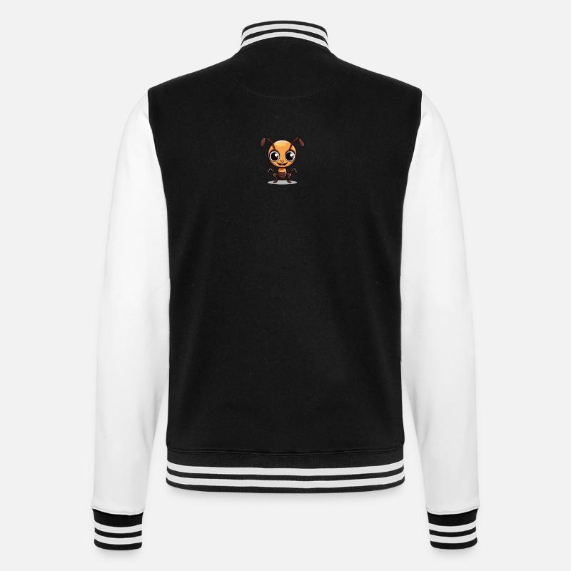 Happy Bug - College Sweat Jacket - black/white
