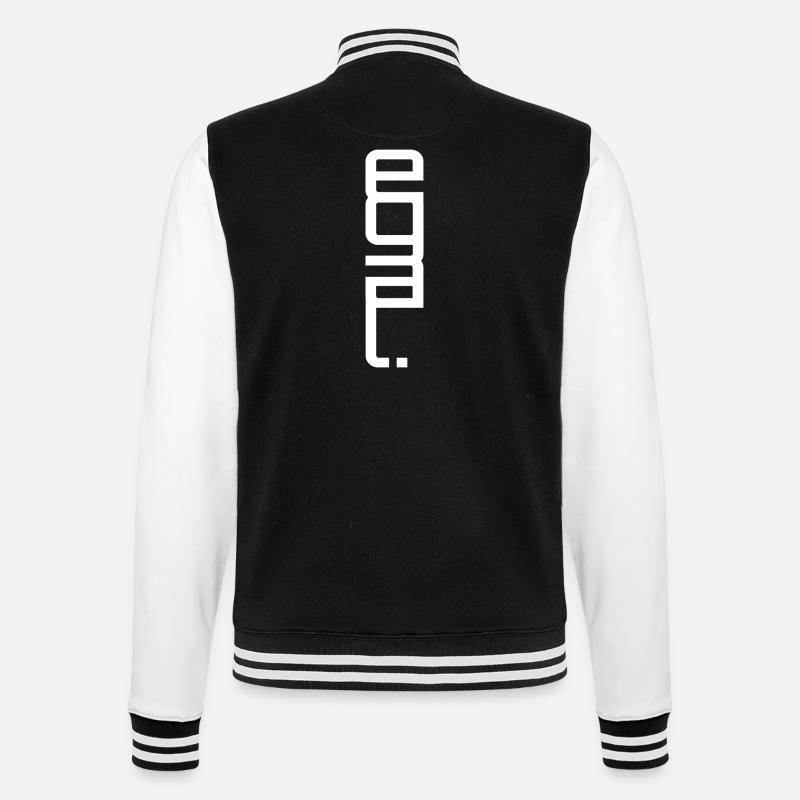 egal - College-Sweatjacke - Schwarz/Weiß