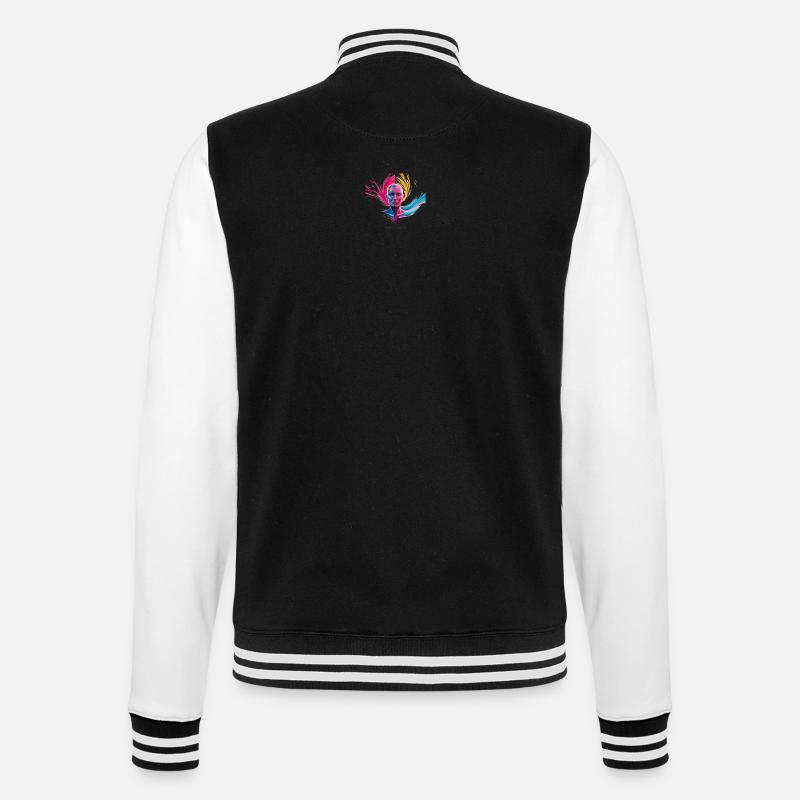 Evolve or Repeat - College-Sweatjacke - Schwarz/Weiß