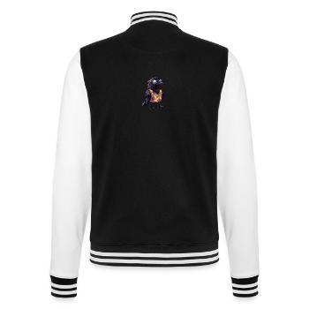 Rabe Krähe Comic Cool Sommer - College-Sweatjacke - Schwarz/Weiß - Hinten - Marisol (170cm)