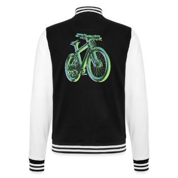 Bike Fahrrad Outdoor Fun Radsport Radtour Freiheit - College-Sweatjacke - Schwarz/Weiß - Hinten - Marisol (170cm)