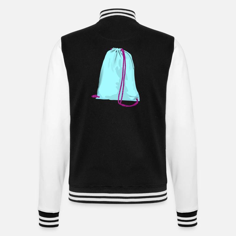 backpack suitcase backpack bag briefcase127 - College Sweat Jacket - black/white