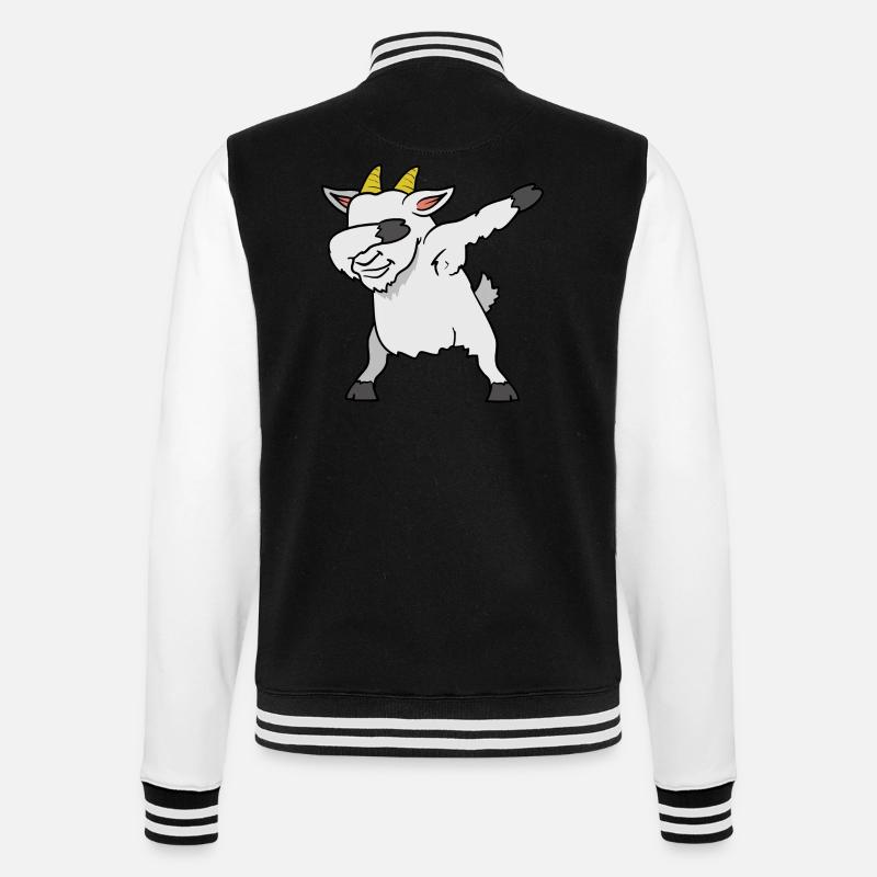 Dabbing Dab chèvre chèvre - Veste Teddy - noir/blanc