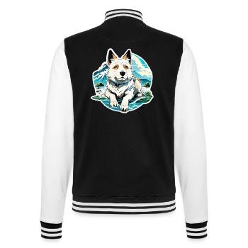 Anime / Comic / Japanese / Animation / Cartoon - College Sweat Jacket - black/white - Back - Marisol (170cm)