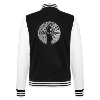 Säulenmarie - College-Sweatjacke - Schwarz/Weiß - Hinten - Marisol (170cm)
