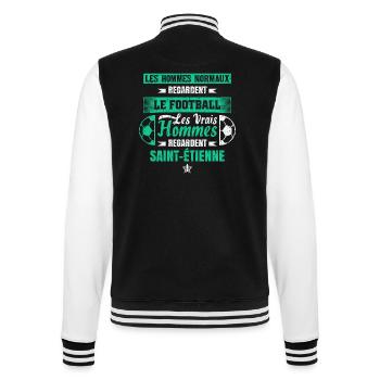 Saint-Étienne,football,socer,club,football, - College Sweat Jacket - black/white - Back - Marisol (170cm)