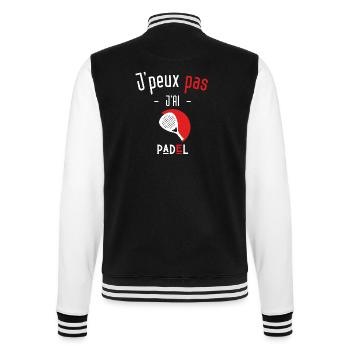 J'peux pas j'ai Padel - Veste Teddy - noir/blanc - Dos - Marisol (170cm)