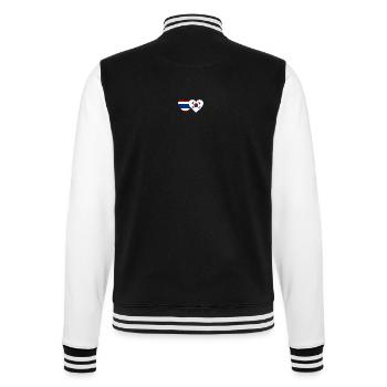 Thaïlande Corée du Sud drapeau coeur - Veste Teddy - noir/blanc - Dos - Marisol (170cm)