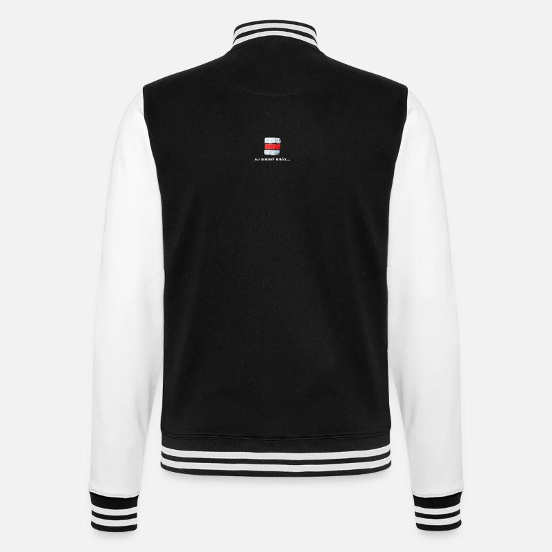 Cesta Hrdinov SNP - College Sweat Jacket - black/white