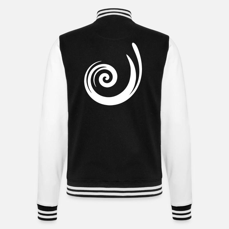 Pattern White Gift Christmas - College Sweat Jacket - black/white
