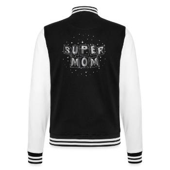 "super-mom" space-metal - College-Sweatjacke - Schwarz/Weiß - Hinten - Marisol (170cm)