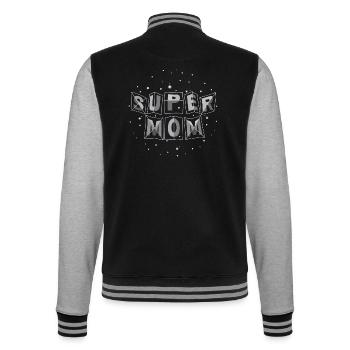 "super-mom" space-metal - College-Sweatjacke - Schwarz/Grau meliert - Hinten - Marisol (170cm)