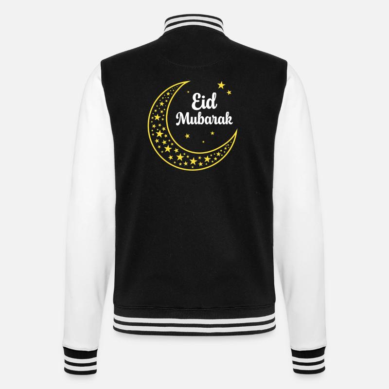 Eid Mubarak - College-Sweatjacke - Schwarz/Weiß