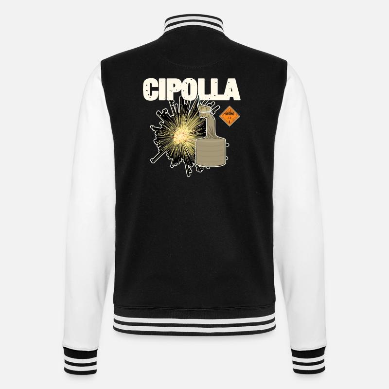 Cipolla Pyro - College-Sweatjacke - Schwarz/Weiß