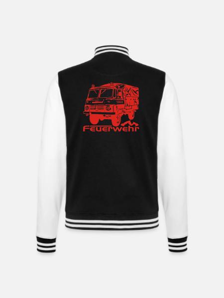 Robur Feuerwehr LO LD - College-Sweatjacke - Schwarz/Weiß