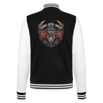 Viking Boxer MMA - College Sweat Jacket - black/white - Back - Marisol (170cm)