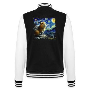 Aguti Starry Night - College Sweat Jacket - black/white - Back - Marisol (170cm)