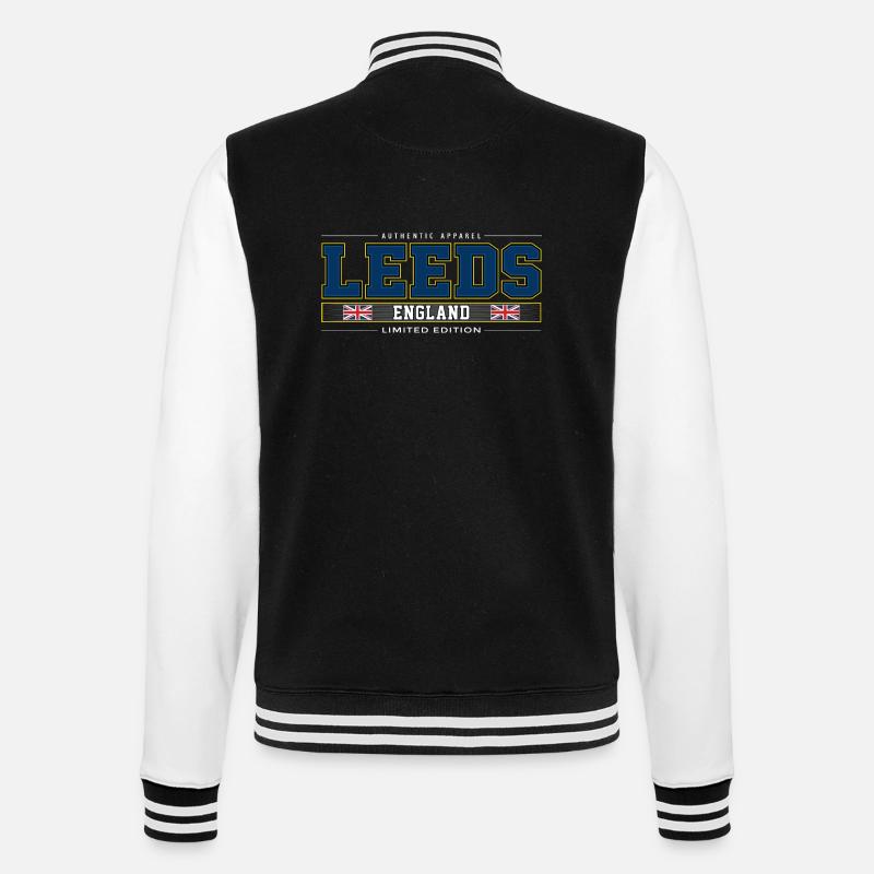 Leeds - Veste Teddy - noir/blanc