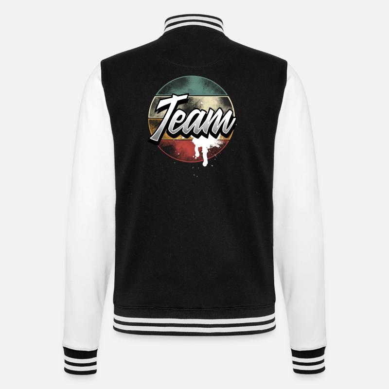 Équipe - Veste Teddy - noir/blanc