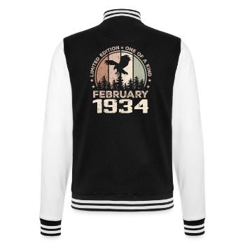 Incomparable depuis février 1934, 90e Anniversaire - Veste Teddy - noir/blanc - Dos - Marisol (170cm)