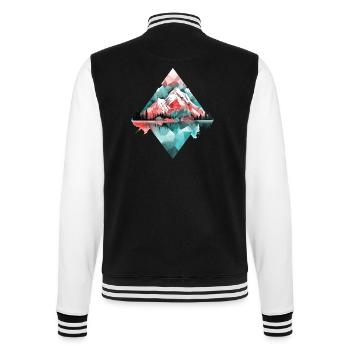 Berg Berge Bergsteigen Wandern Klettern Natur - College-Sweatjacke - Schwarz/Weiß - Hinten - Marisol (170cm)