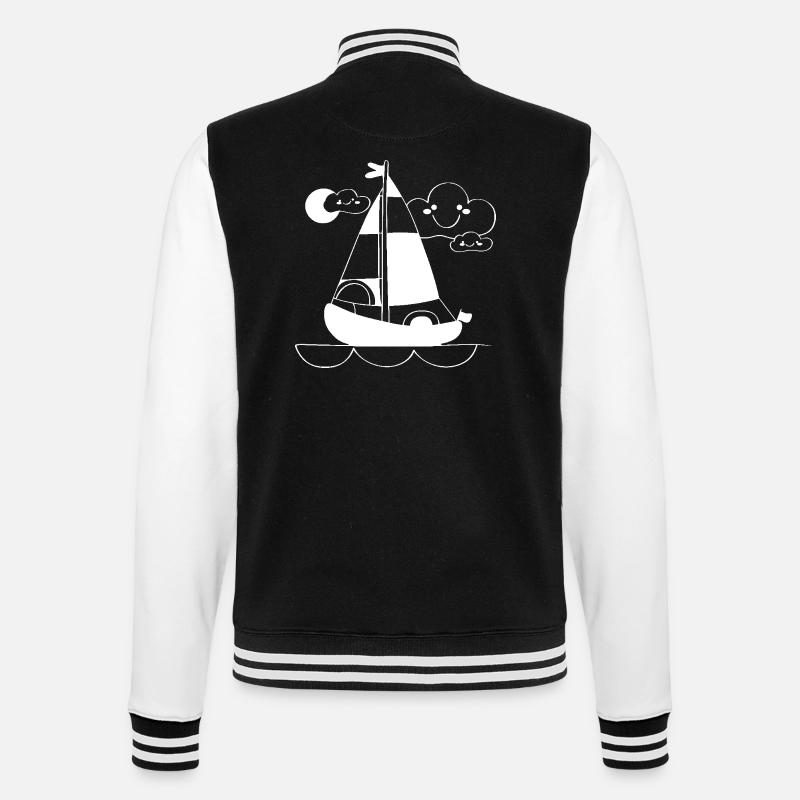Dessin animé Voile - Veste Teddy - noir/blanc