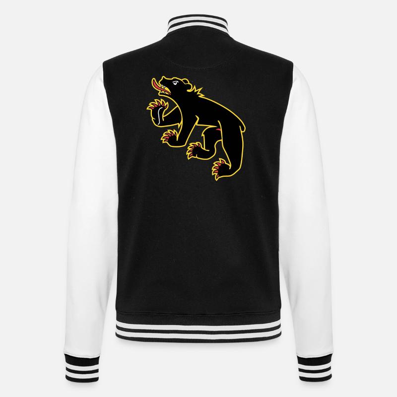 Drapeau de Berne - Veste Teddy - noir/blanc